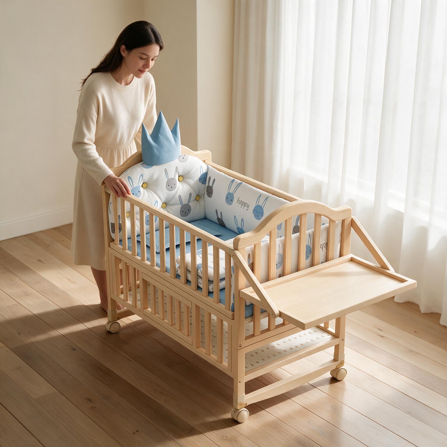 Solid Wood Children's Bed A176