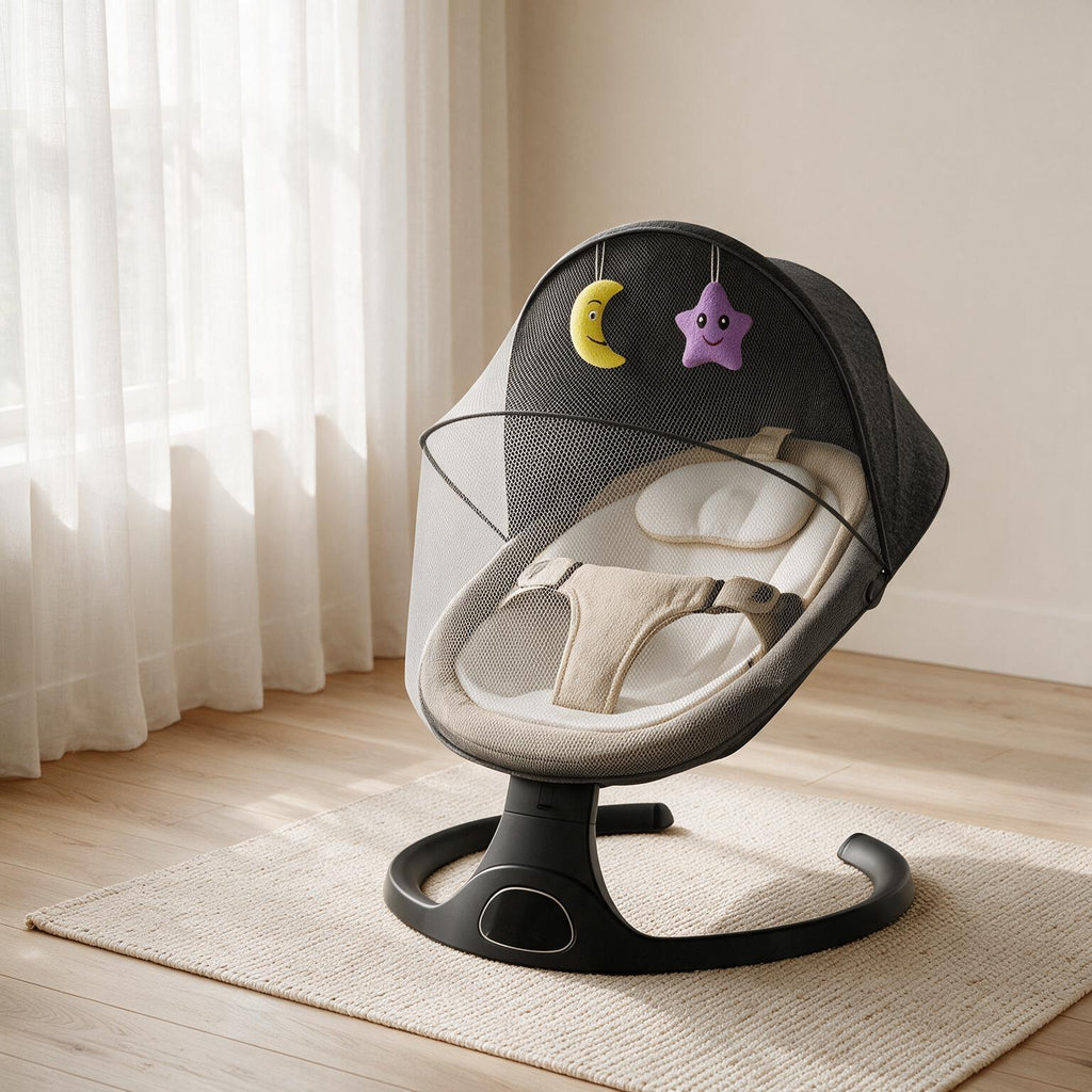 Electric Baby Rocker Chair | Bluetooth Remote Newborn Swing A135