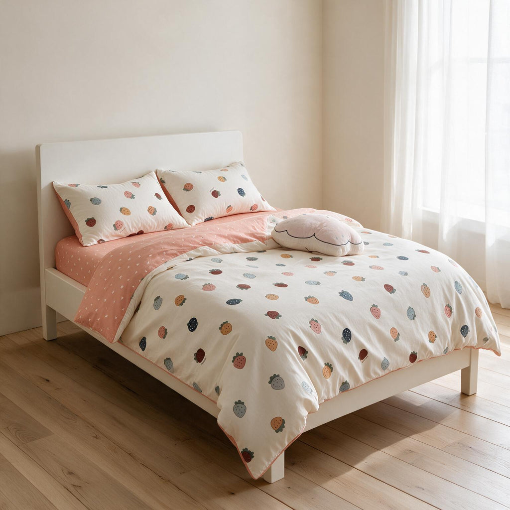 Cotton Kids Bedding Set Cartoon Print A150