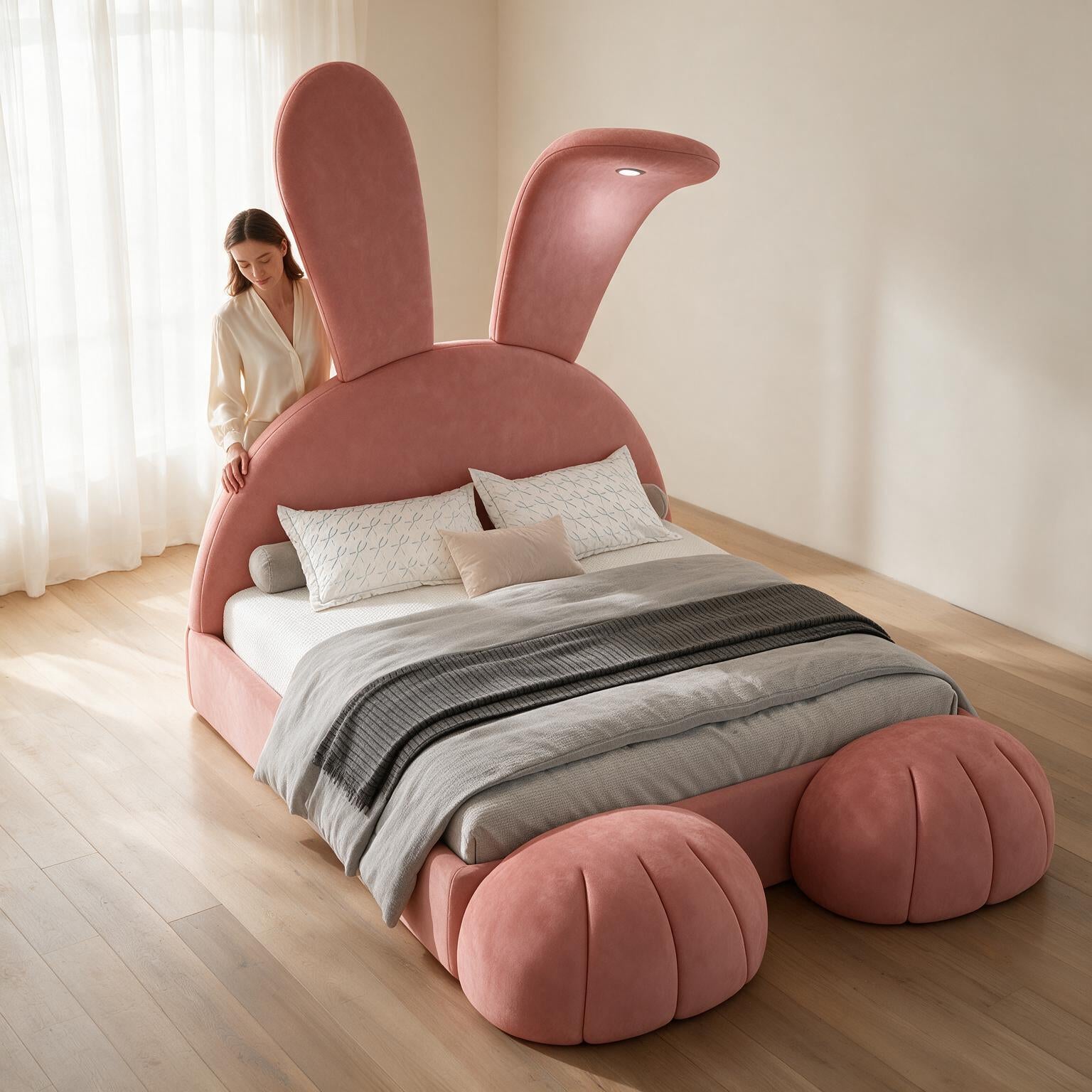Pink Princess Rabbit Bed A173
