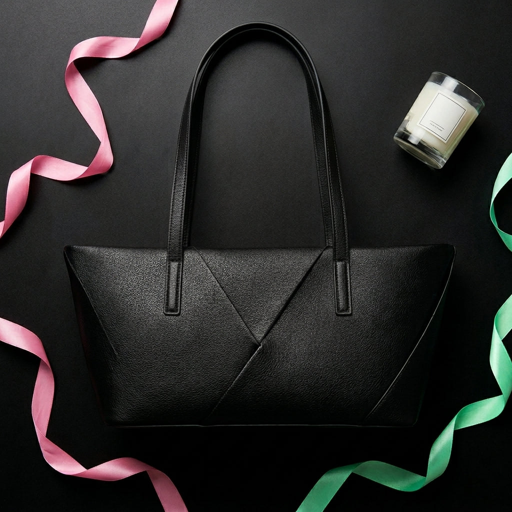 Women's Tote Bag | PU Leather Woven Shoulder Bag for Daily Use A16