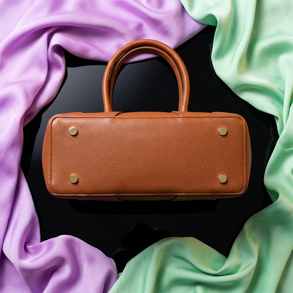 Women's Tote Bag | PU Leather Woven Shoulder Bag for Daily Use A16