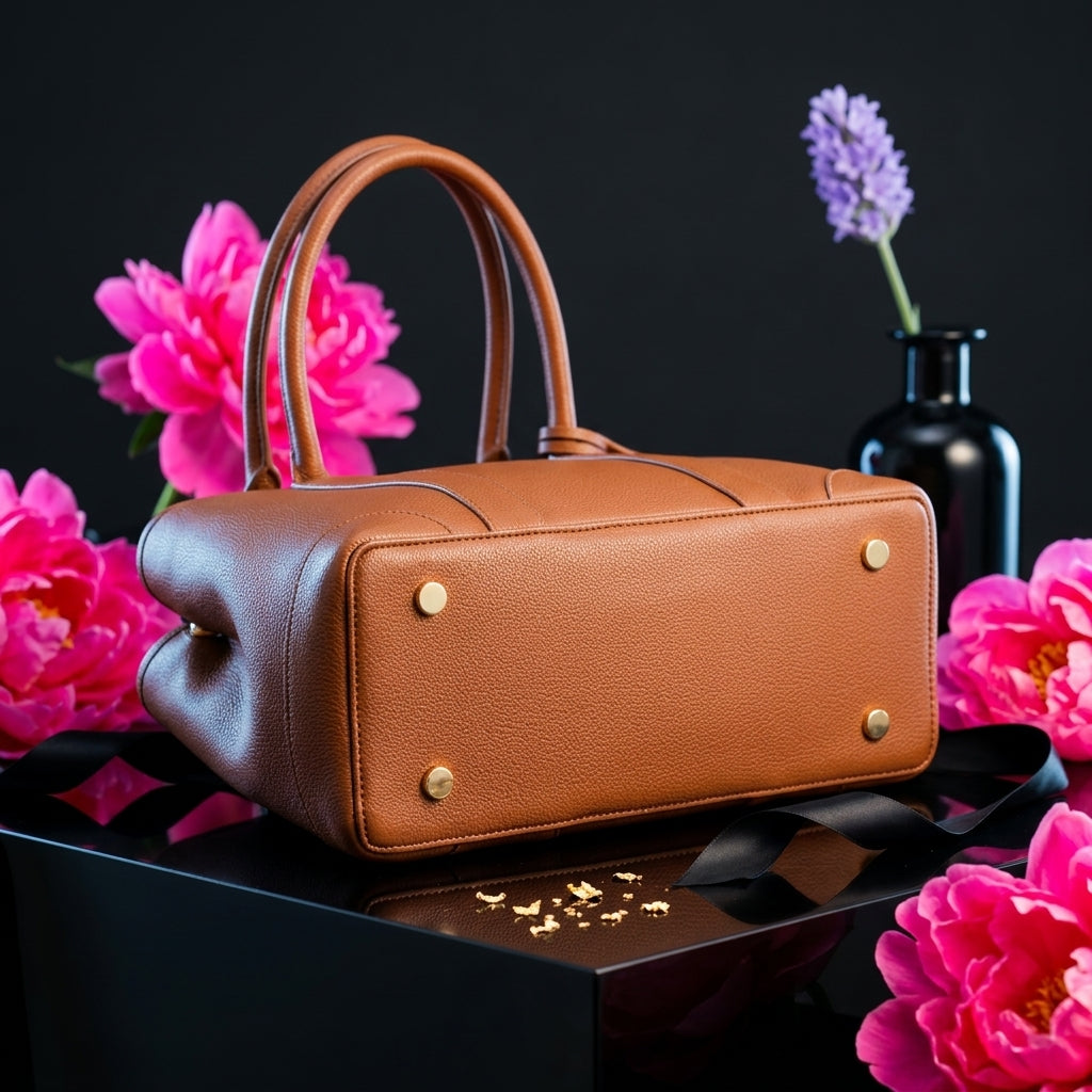Women's Tote Bag | PU Leather Woven Shoulder Bag for Daily Use A16