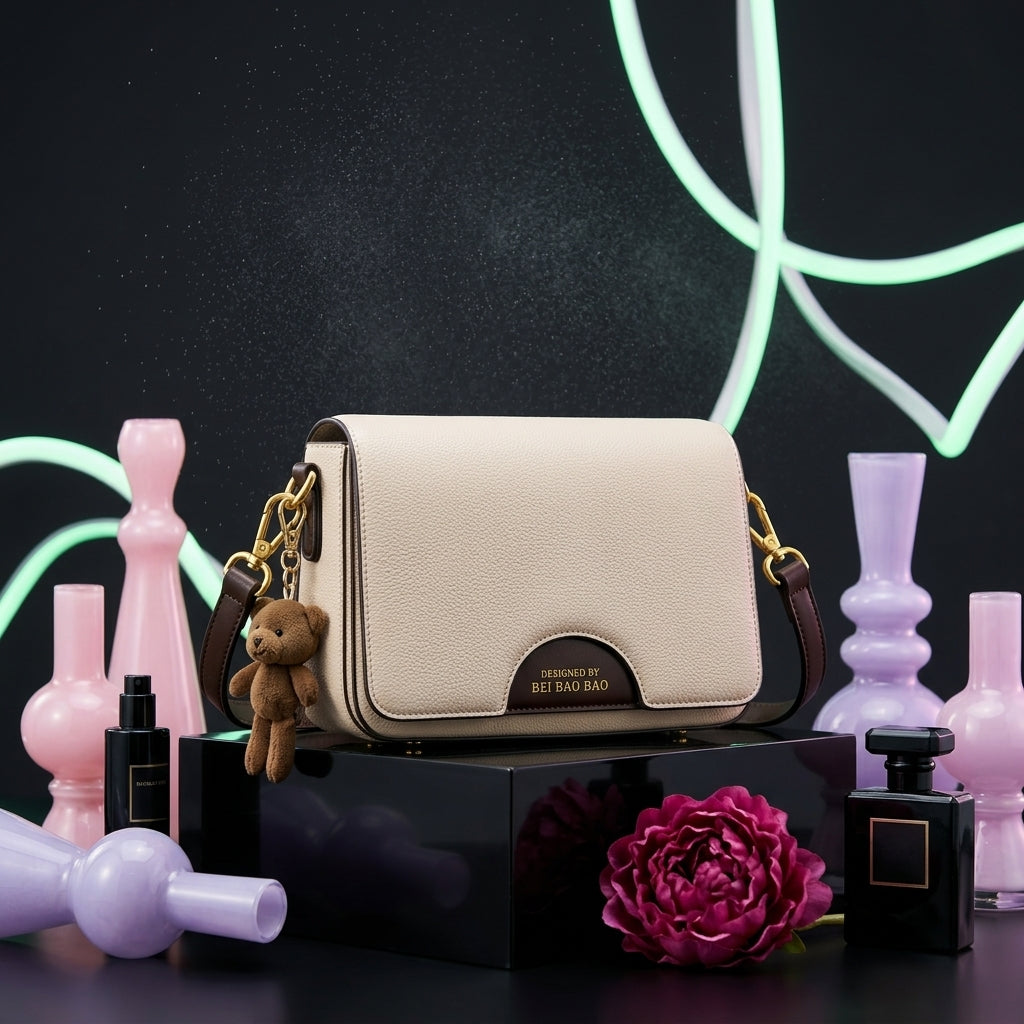Small Crossbody Bag for Women | Colour Contrast Flap Bag A21