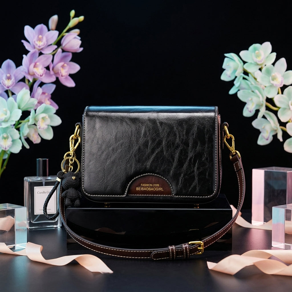 Small Crossbody Bag for Women | Colour Contrast Flap Bag A21