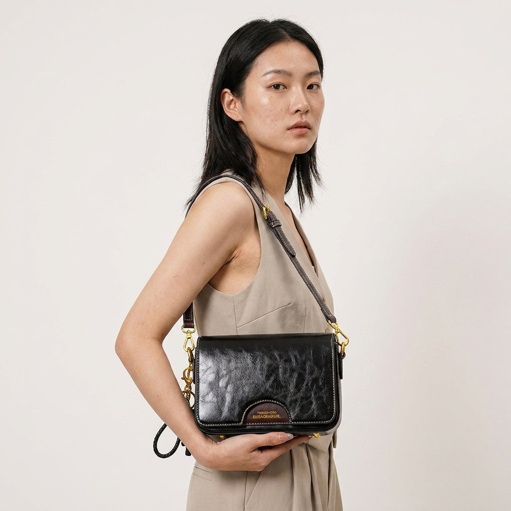 Small Crossbody Bag for Women | Colour Contrast Flap Bag A21