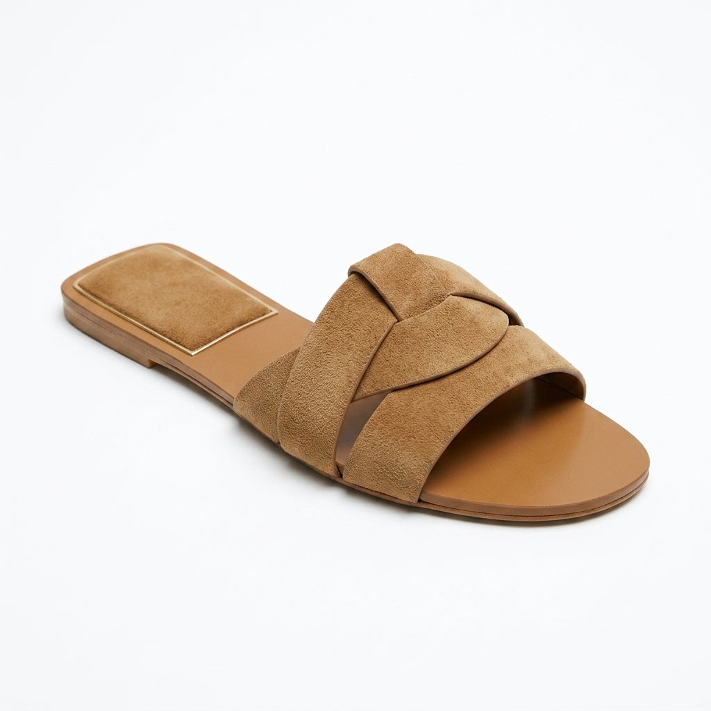 Women's Cross-Strap Flat Sandals |  Simple Versatile Slippers A91