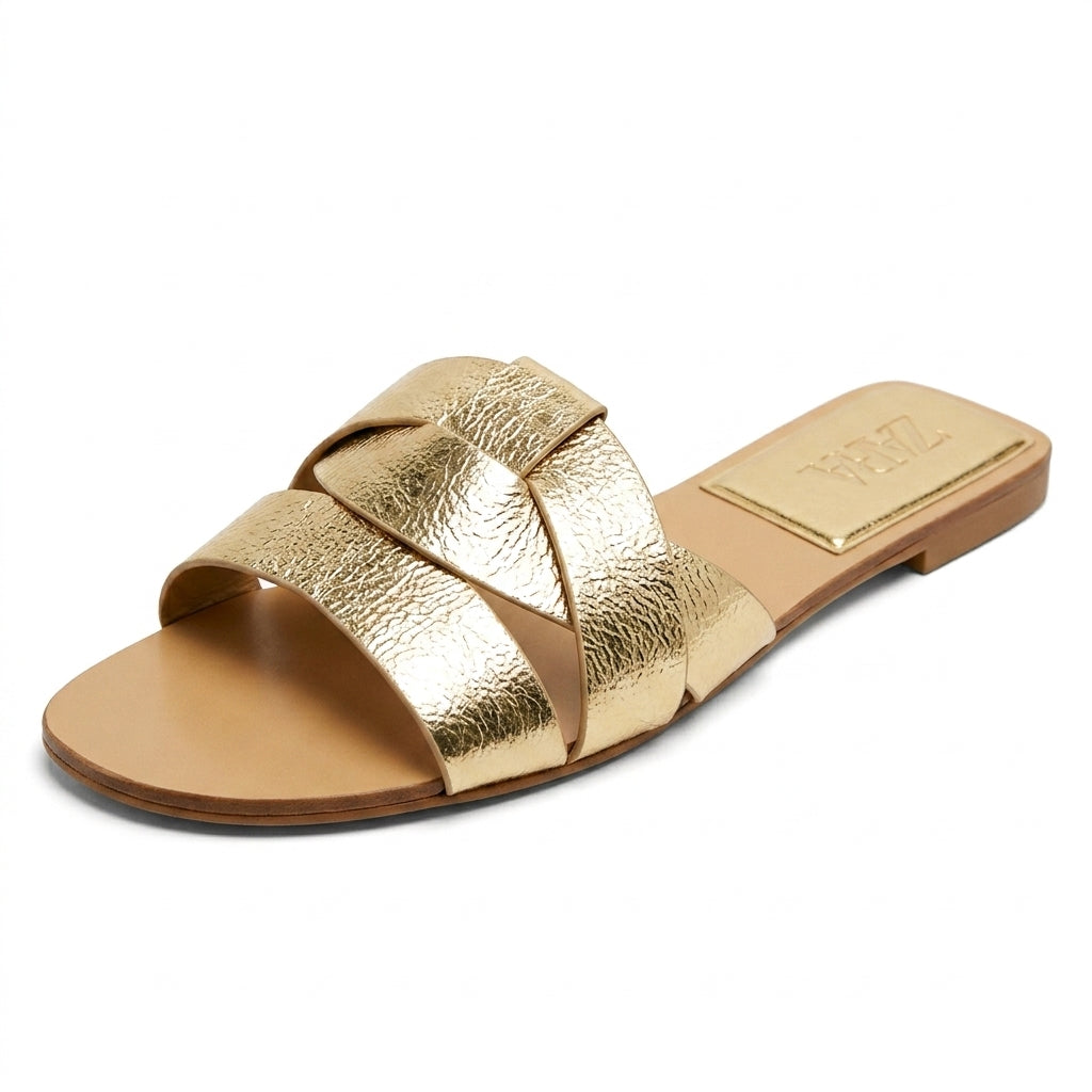 Women's Cross-Strap Flat Sandals |  Simple Versatile Slippers A91