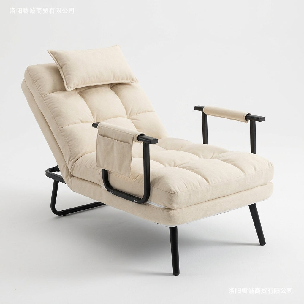Foldable Convertible Lounge Chair Bed - detail view