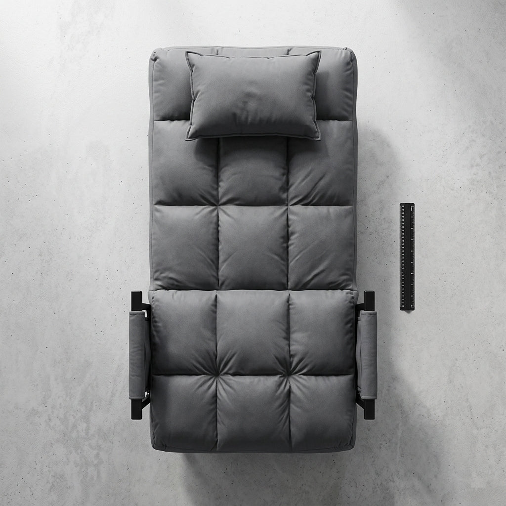 Foldable Convertible Lounge Chair Bed - detail view